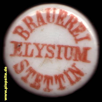 Picture of a ceramic Hutter stopper from: Brauerei AG 