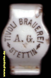 Bügelverschluss aus: Tivoli Brauerei AG, Stettin, Szczecin, Polen