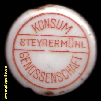 Bügelverschluss aus: Konsum Genossenschaft, Steyrermühl, Laakirchen, Österreich