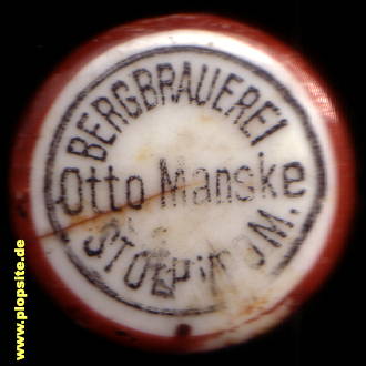 Bügelverschluss aus: Bergbrauerei Otto Manske, Stolp, Słupsk, Stôłpsk, Polen