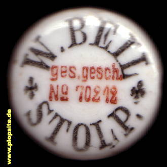 Bügelverschluss aus: Kronenbrauerei Wilhelm Beil, Stolp, Słupsk, Stôłpsk, Polen
