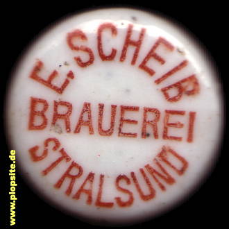 Obraz porcelany z: Brauerei L. Rubarth Nachfahren, Inh. E Scheib, Stralsund, Hansestadt Stralsund, Niemcy