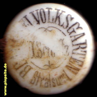 Obraz porcelany z: Brauerei Volksgarten H. Brahtz, Stralsund, Hansestadt Stralsund, Niemcy