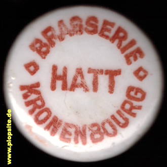 Bügelverschluss aus: Brasserie de Kronebourg S.A, F.G. Hatt, Strasbourg, Straßburg, Frankreich