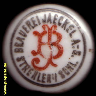Bügelverschluss aus: Brauerei Jaeckel AG, Strehlen, Strzelin, Polen