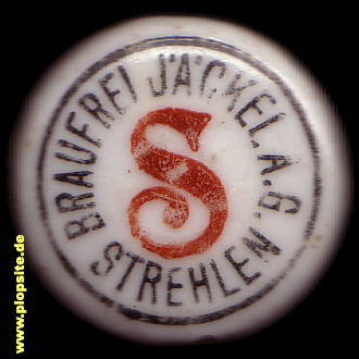 Bügelverschluss aus: Brauerei Jaeckel AG, Strehlen, Strzelin, Polen