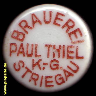 Bügelverschluss aus: Brauerei Paul Thiel KG, Striegau, Strzegom, Polen
