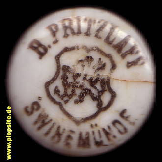 Bügelverschluss aus: Brauerei Bernhard Pritzlaff, Swinemünde, Świnoujście, Polen