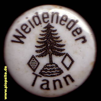 Picture of a ceramic Hutter stopper from: Brauerei Adolf Weideneder, Tann / Ndb., Germany