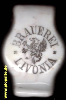 Picture of a ceramic Hutter stopper from: Brauerei Livonia, Ants Silvere, Tartu, Dorpat, Дерпт, Estonia