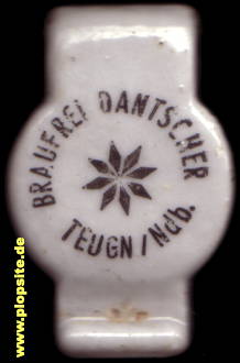 Picture of a ceramic Hutter stopper from: Brauerei Dantscher, Teugn, Germany