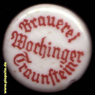 Picture of a ceramic Hutter stopper from: Brauerei Wochinger  , Traunstein, Germany