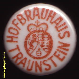 Picture of a ceramic Hutter stopper from: Hofbrauhaus, Traunstein, Germany