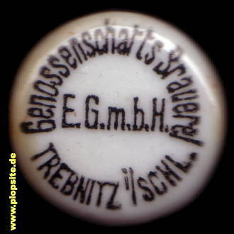 Bügelverschluss aus: Genossenschafts Brauerei eGmbH, Trebnitz, Trzebnica, Polen