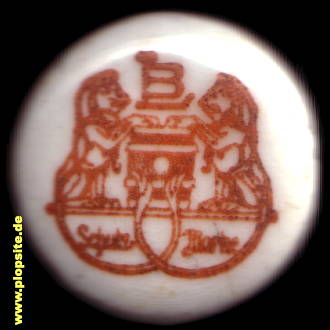 Picture of a ceramic Hutter stopper from: Löwenbrauerei, Trier, Germany
