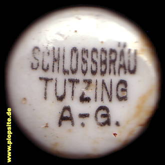 Picture of a ceramic Hutter stopper from: Schloßbräu AG, Tutzing, Germany