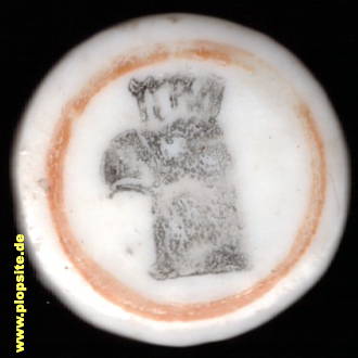 Picture of a ceramic Hutter stopper from: Adlerkopf ?,  CH, unbekannt, Switzerland