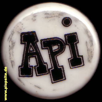 Picture of a ceramic Hutter stopper from: Api,  CH, unbekannt, Switzerland