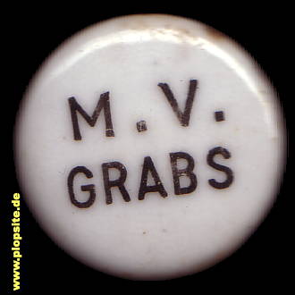 Picture of a ceramic Hutter stopper from: Garbs, V.M.,  CH, unbekannt, Switzerland