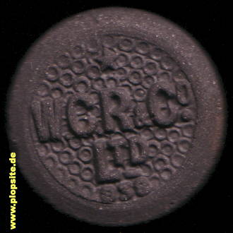 Picture of a ceramic Hutter stopper from: W. G. R. Co. Ltd.,  GB, unbekannt, United Kingdom
