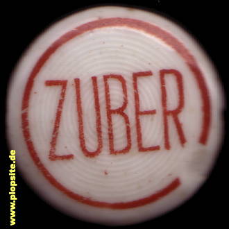 Picture of a ceramic Hutter stopper from: Zuber,  DE, unbekannt, Germany