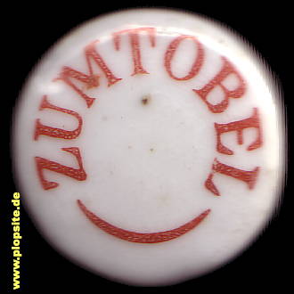 Picture of a ceramic Hutter stopper from: Zumtobel,  CH, unbekannt, Switzerland