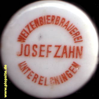 Bügelverschluss aus: Brauerei zur Traube, Josef Zahn, Unterelchingen, Elchingen, Deutschland