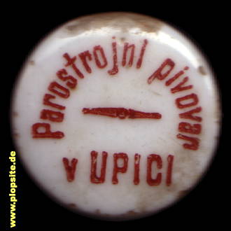 Bügelverschluss aus: Parostrojní Pivovar v Úpici, Úpice, Eipel, Tschechien