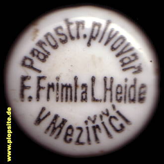 Bügelverschluss aus: Parostr Pivovar Frimla Heide Mezirici, Valašské Meziříčí, Walachisch Meseritsch, Tschechien