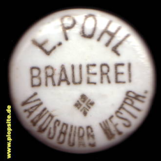 Bügelverschluss aus: Brauerei E. Pohl, Vandsburg, Więcbork, Polen
