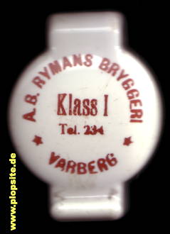 Bügelverschluss aus: AB Rymans Bryggeri, Varberg, Warberg, Schweden