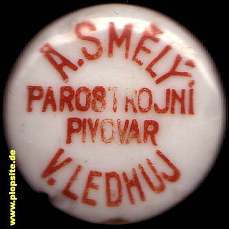 Bügelverschluss aus: Parostrojní Pivovar A. Smělý, Velká Ledhuje, Groß Ledhuj, Tschechien