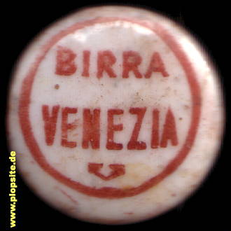 Picture of a ceramic Hutter stopper from: Birra Venezia S.A., Venezia, Venedig, Italy
