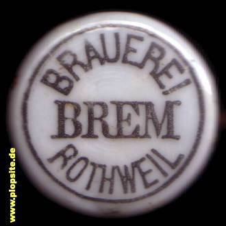Bügelverschluss aus: Brauerei Hermann Brehm, Rothweil, Oberrotweil, Vogtsburg / Kaiserstuhl - Oberrotweil (Rothweil), Deutschland