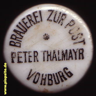 Bügelverschluss aus: Brauerei zur Post Thalmayr, Vohburg, Deutschland