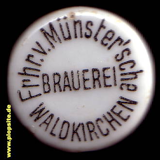 Bügelverschluss aus: Freiherr von Münster'sche Brauerei, Waldkirchen, Deutschland