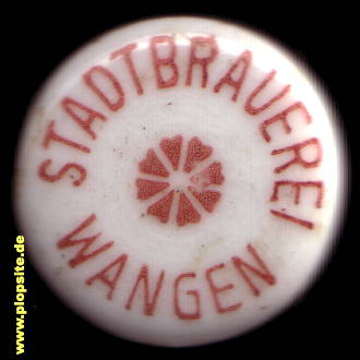 Bügelverschluss aus: Stadtbrauerei, Josef Lanz, Wangen / Allgäu, Deutschland