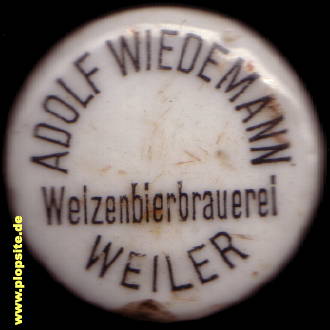 Bügelverschluss aus: Weizenbierbrauerei Adolf Wiedemann, Weiler / Allgäu, Weiler-Simmerberg, Deutschland
