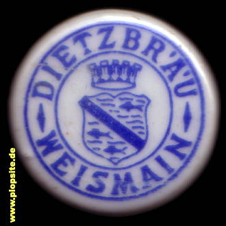 Picture of a ceramic Hutter stopper from: Dietzbräu, Weismain, Germany