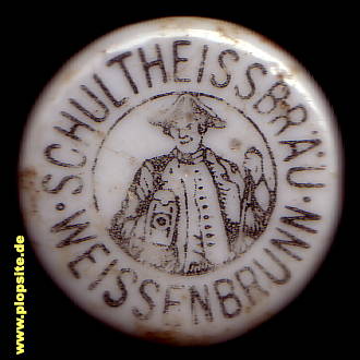 Picture of a ceramic Hutter stopper from: Schultheissbräu, Weißenbrunn, Germany