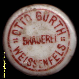 Bügelverschluss aus: Brauerei Otto Gürth, Weißenfels, Deutschland