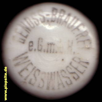 Bügelverschluss aus: Genossenschafts Brauerei eGmbH, Weißwasser / O.L., Běła Woda, Deutschland