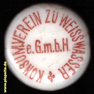 Bügelverschluss aus: Konsumverein eGmbH, Weißwasser / O.L., Běła Woda, Deutschland