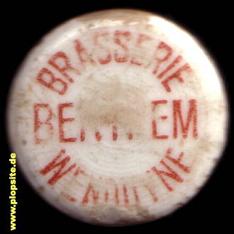 Bügelverschluss aus: Brasserie Bernem, Wenduyne, Wenduine, Belgien