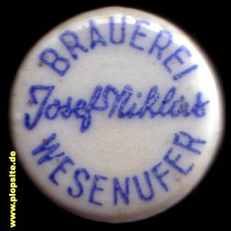 Bügelverschluss aus: Brauerei Niklas, Wesenufer, Wesenurfahr, Österreich