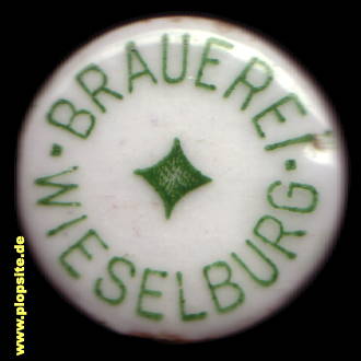 Picture of a ceramic Hutter stopper from: Brauerei, Wieselburg, Wieselburg / Erlauf, Austria