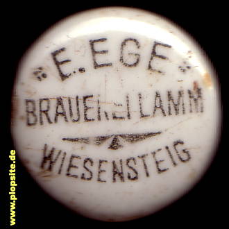 Bügelverschluss aus: Brauerei Lamm, E. Ege, Wiesensteig, Deutschland