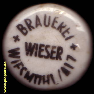 Bügelverschluss aus: Brauerei Wieser, Wiesmühle / Alz, Wiesmühl, Engelsberg, Deutschland