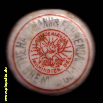 Bügelverschluss aus: The Habtmann & Fehrenbach Brewing Co., Wilmington, DE, USA