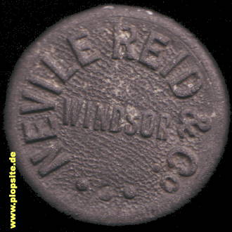 Picture of a ceramic Hutter stopper from: Reid & Co. Brewery, Windsor, United Kingdom